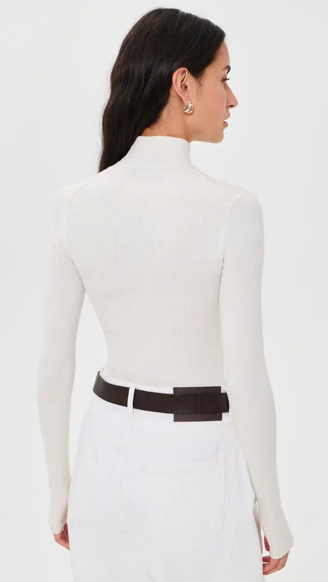 Alice + Olivia Roberta Ribbed Turtleneck Top | Thumbnail 3 Alice + Olivia Roberta Ribbed Turtleneck Top | Thumbnail 3