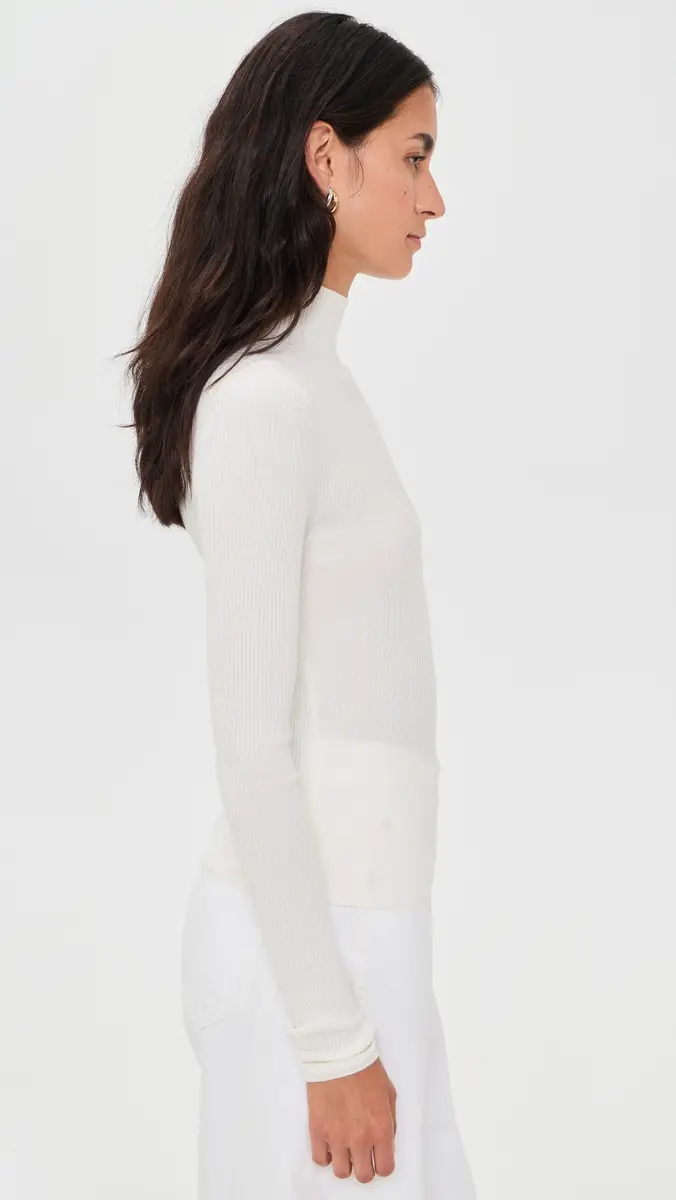 Alice + Olivia Roberta Ribbed Turtleneck Top | Thumbnail 4 Alice + Olivia Roberta Ribbed Turtleneck Top | Thumbnail 4