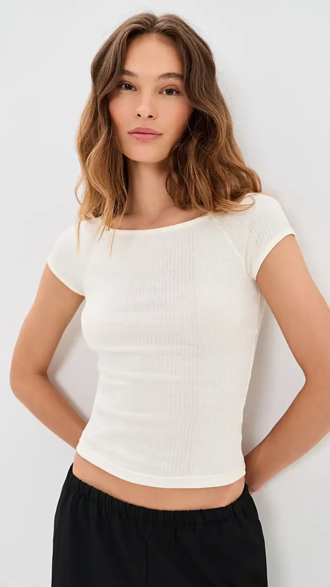 GOOD AMERICAN The Variegated Rib Top | Thumbnail 2