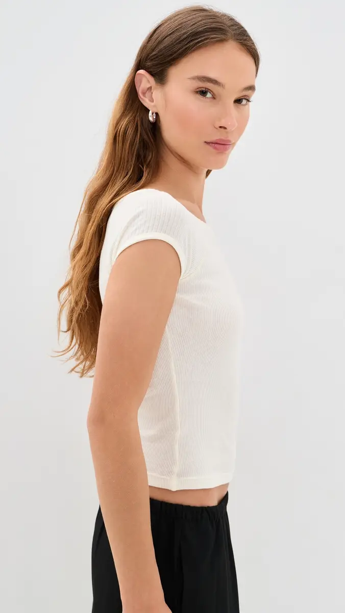 GOOD AMERICAN The Variegated Rib Top | Thumbnail 4