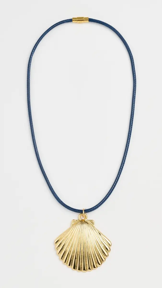 Logan Tay Gold Shell Cord Necklace | Thumbnail 2 Logan Tay Gold Shell Cord Necklace | Thumbnail 2
