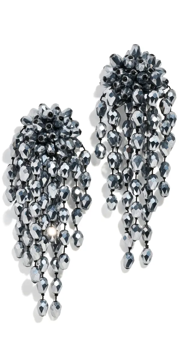 Isabel Marant Clip On Earrings Anthracite/Silver One Size | Image 1 Isabel Marant Clip On Earrings Anthracite/Silver One Size | Image 1