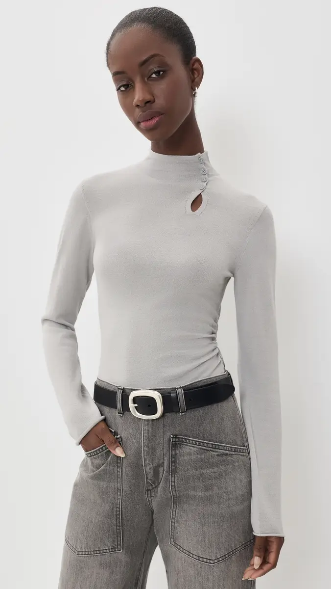 Helmut Lang Button Sweater | Thumbnail 2 Helmut Lang Button Sweater | Thumbnail 2