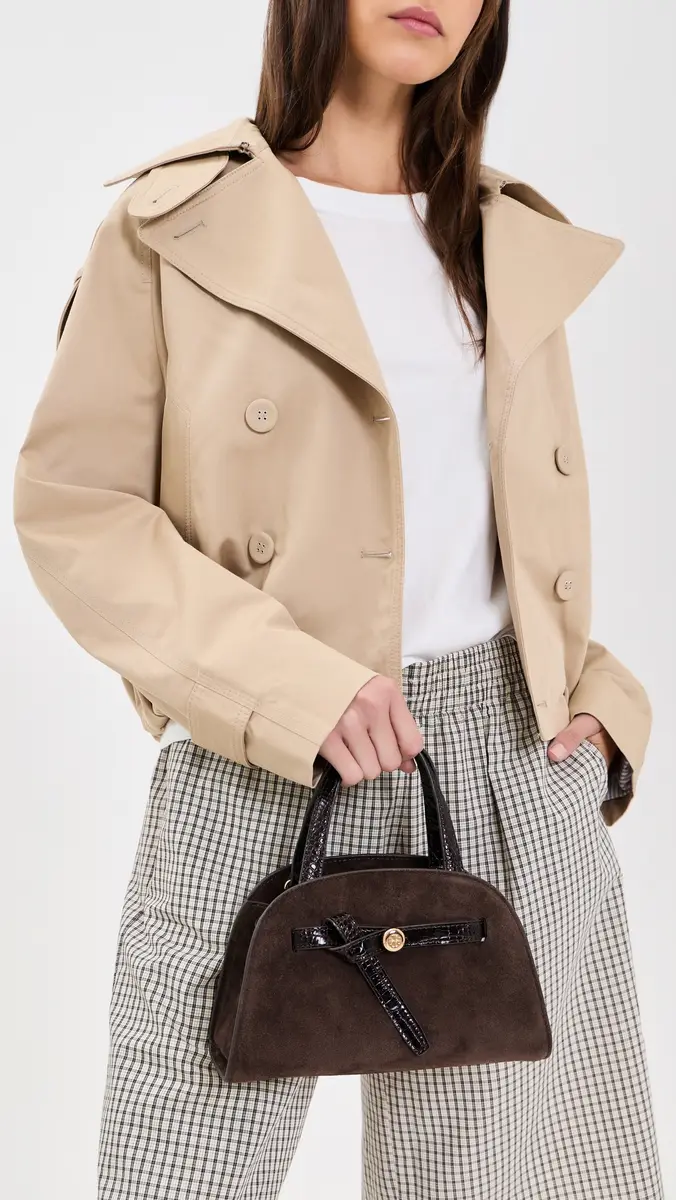 Tory Burch Romy Suede Small Bauletto Bag | Thumbnail 3 Tory Burch Romy Suede Small Bauletto Bag | Thumbnail 3