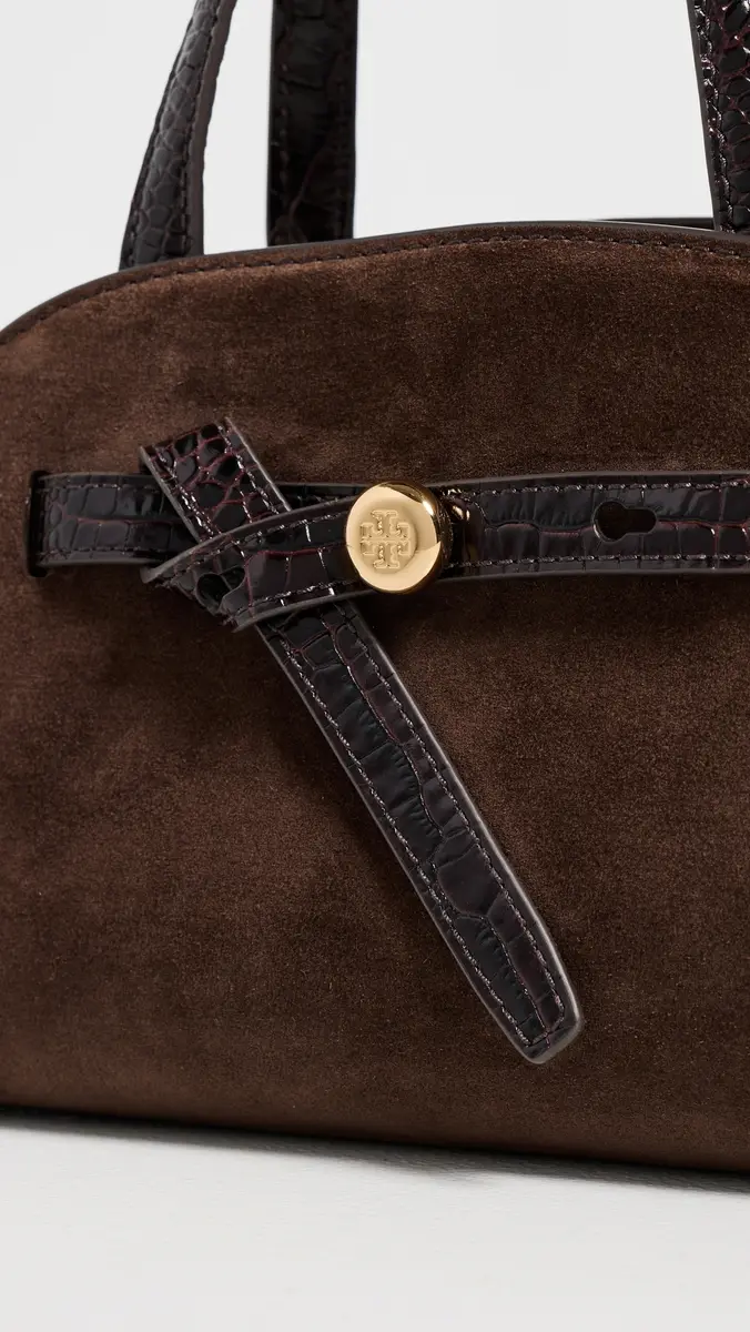 Tory Burch Romy Suede Small Bauletto Bag | Thumbnail 5 Tory Burch Romy Suede Small Bauletto Bag | Thumbnail 5