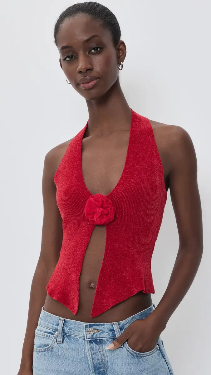 With Jean Rose Knit Top | Thumbnail 2 With Jean Rose Knit Top | Thumbnail 2