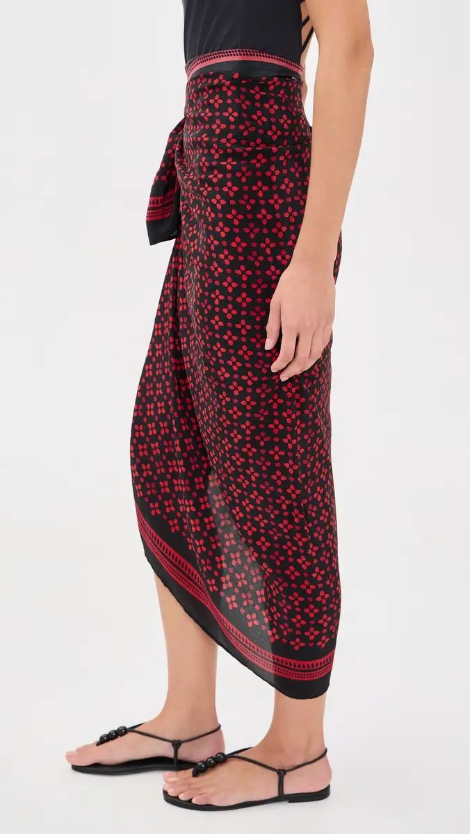 CHAN LUU Silk Printed Sarong | Thumbnail 4