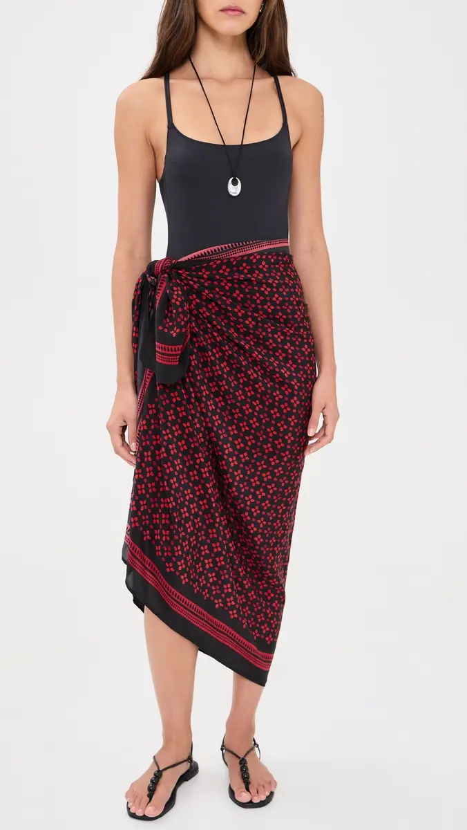 CHAN LUU Silk Printed Sarong | Thumbnail 5