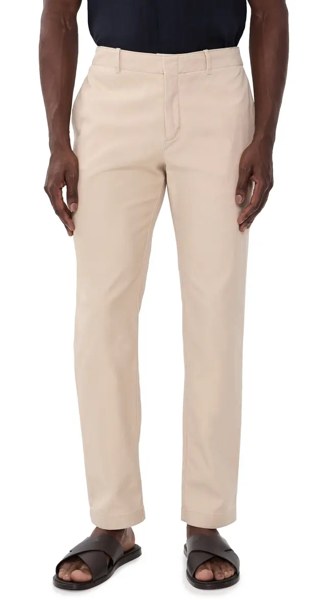 Orlebar Brown Ray Tailored Garment Wash Trousers Latte | Image 1 Orlebar Brown Ray Tailored Garment Wash Trousers Latte | Image 1