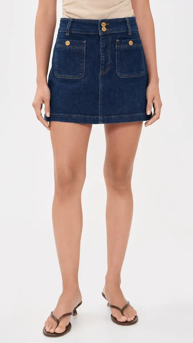 PAIGE Janelle Denim Skirt | Thumbnail 2 PAIGE Janelle Denim Skirt | Thumbnail 2