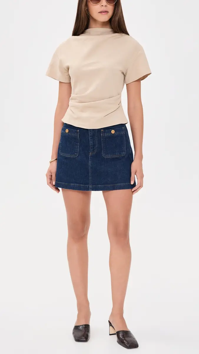 PAIGE Janelle Denim Skirt | Thumbnail 5 PAIGE Janelle Denim Skirt | Thumbnail 5