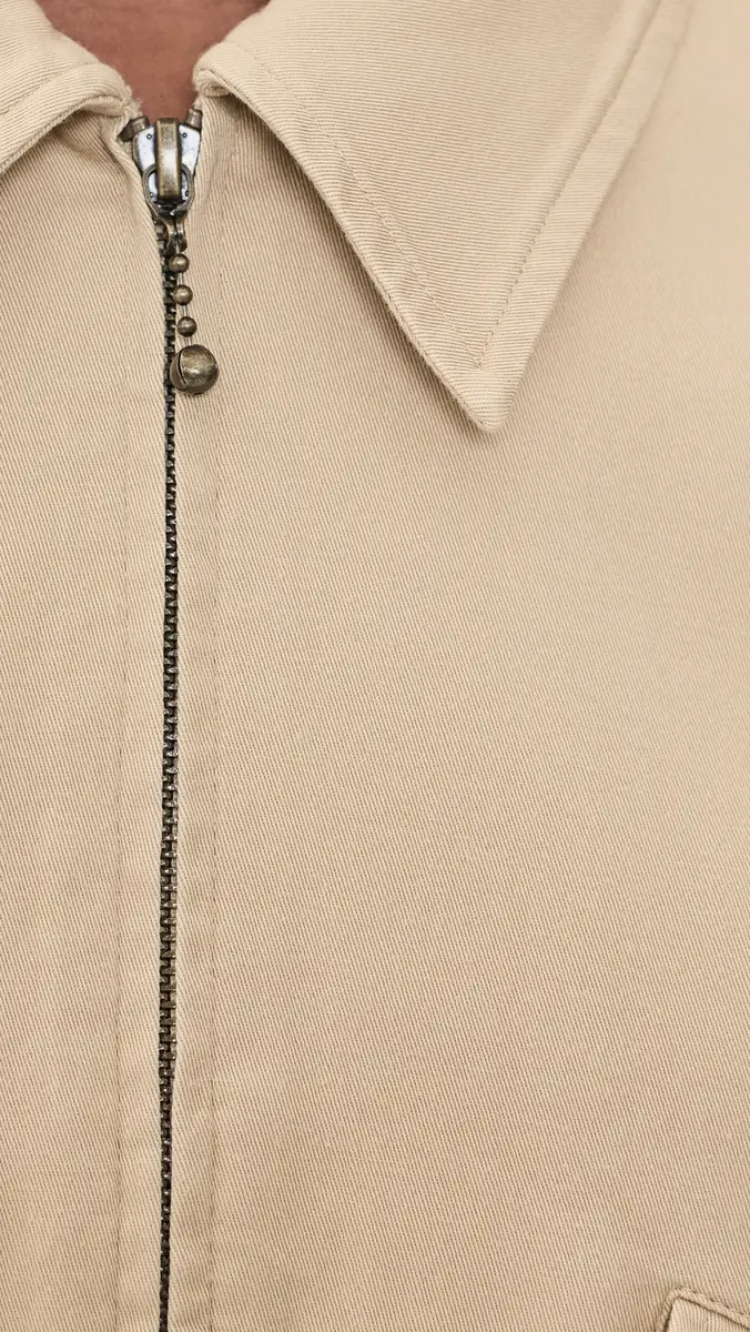 GOOD AMERICAN The Twill Cropped Bomber Jacket | Thumbnail 6
