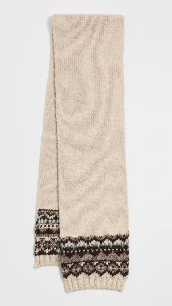 Hat Attack Fair Isle Knit Scarf | Thumbnail 2