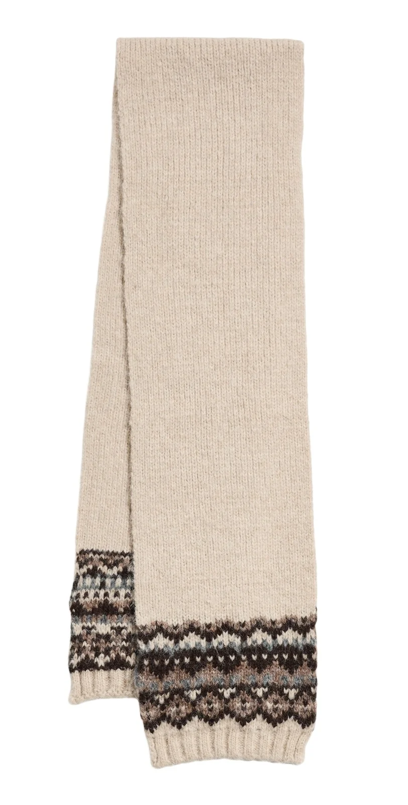 Fair Isle Knit Scarf