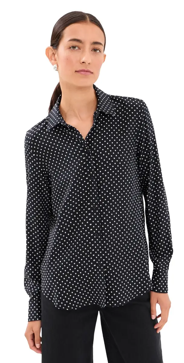 Nili Lotan Gaia lim Button Down Shirt Polka Dot | Image 1 Nili Lotan Gaia lim Button Down Shirt Polka Dot | Image 1