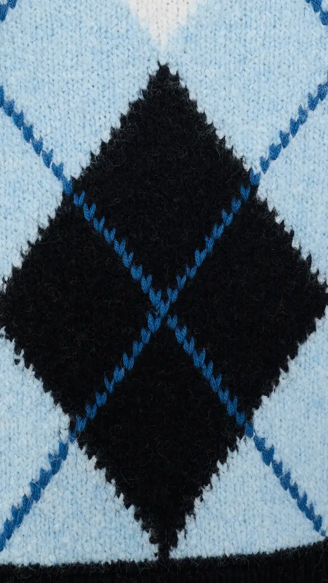 Alice + Olivia Carolee Crewneck Argyle Sweater | Thumbnail 6