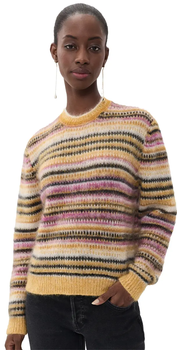 Isabel Marant Étoile Morine Mohair Sweater Mustard | Image 1 Isabel Marant Étoile Morine Mohair Sweater Mustard | Image 1