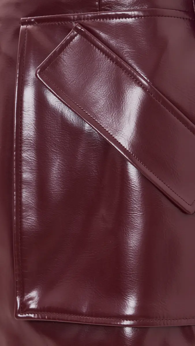 Aknvas Cherry Faux Leather Skirt | Thumbnail 6 Aknvas Cherry Faux Leather Skirt | Thumbnail 6