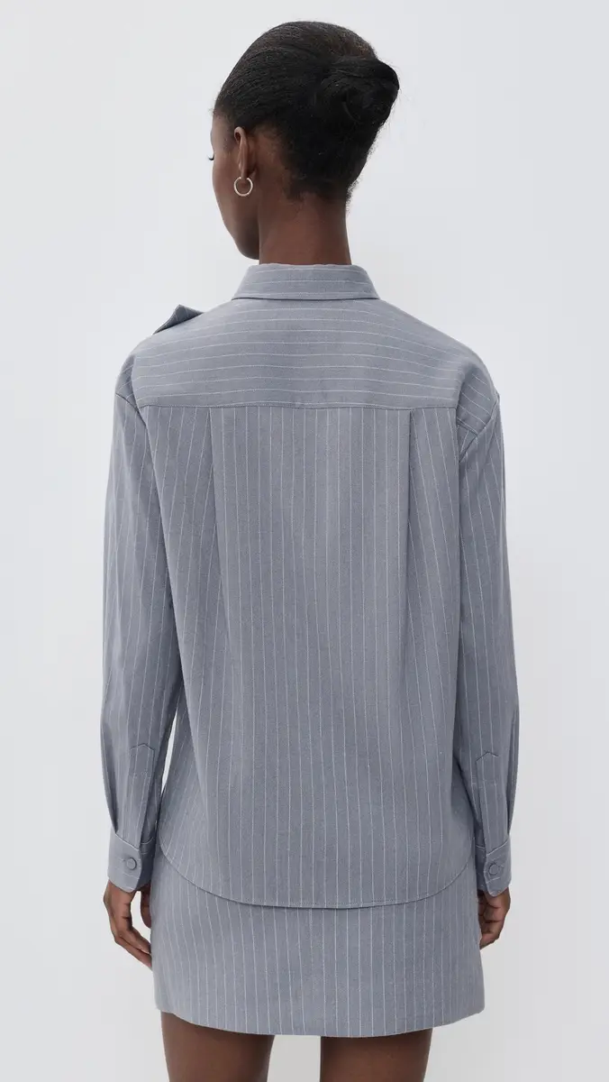 Aknvas Flor Pinstripe Button Down Shirt | Thumbnail 3 Aknvas Flor Pinstripe Button Down Shirt | Thumbnail 3
