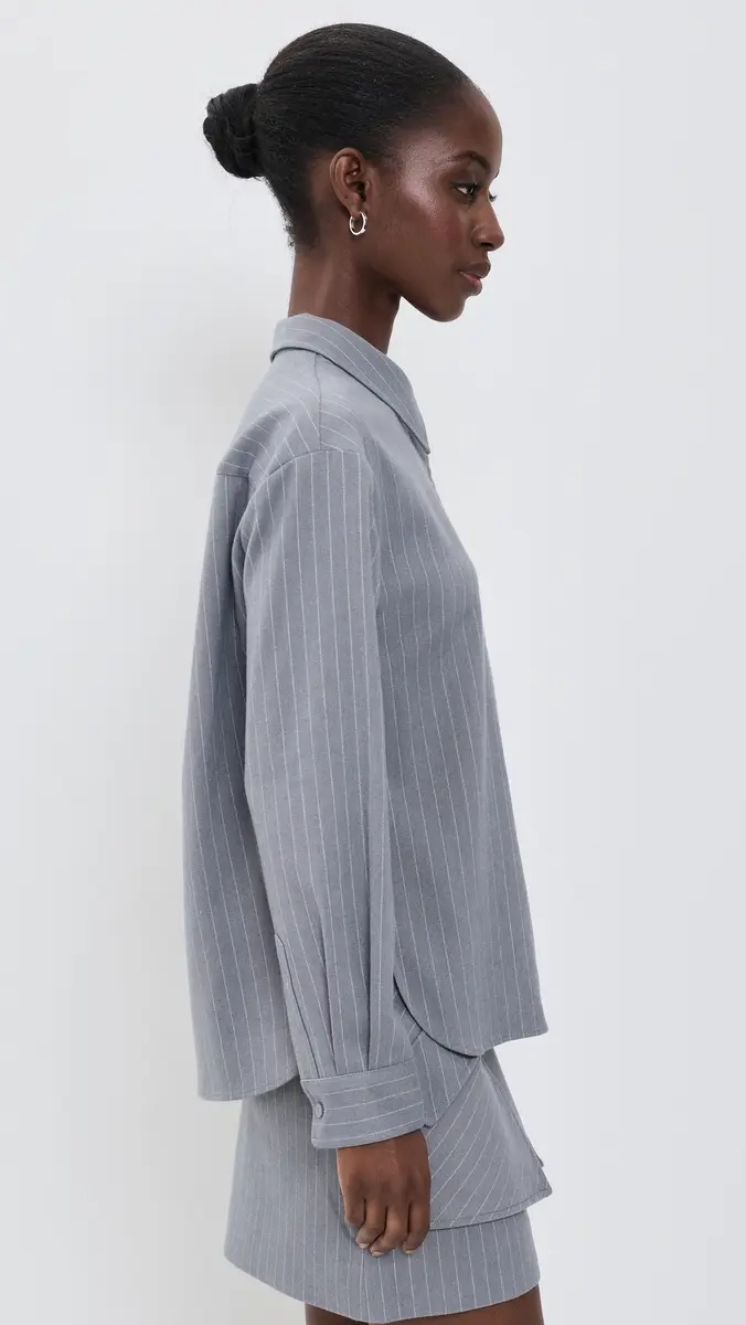 Aknvas Flor Pinstripe Button Down Shirt | Thumbnail 4 Aknvas Flor Pinstripe Button Down Shirt | Thumbnail 4