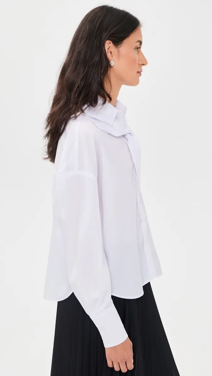Another Girl Boxy Shirt with Neck Scarf | Thumbnail 4 Another Girl Boxy Shirt with Neck Scarf | Thumbnail 4