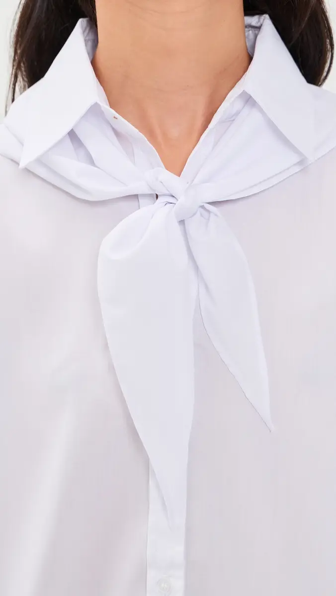 Another Girl Boxy Shirt with Neck Scarf | Thumbnail 6 Another Girl Boxy Shirt with Neck Scarf | Thumbnail 6