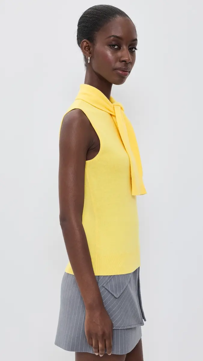 Aknvas Giorigia Tie Neck Top | Thumbnail 4 Aknvas Giorigia Tie Neck Top | Thumbnail 4