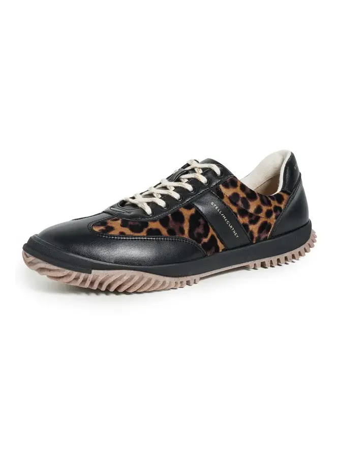 Alter Mat & Leopard Printed Velvet Sneakers