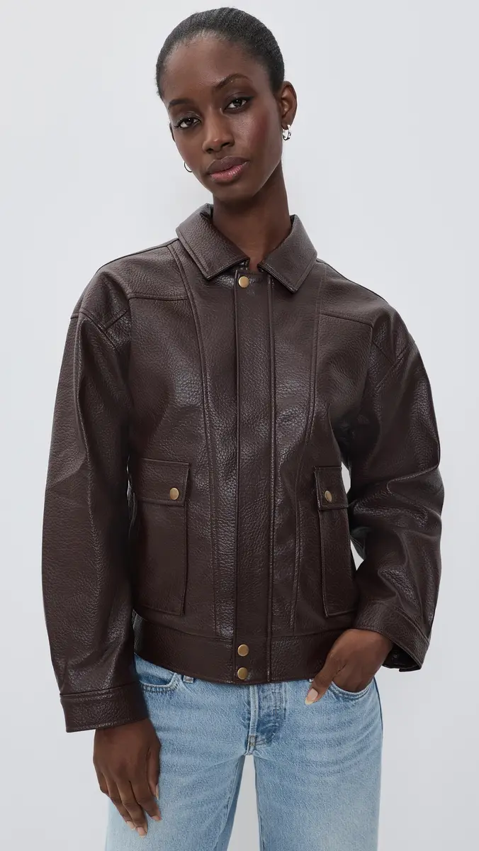 PAIGE Ashland Faux Leather Jacket | Thumbnail 2 PAIGE Ashland Faux Leather Jacket | Thumbnail 2