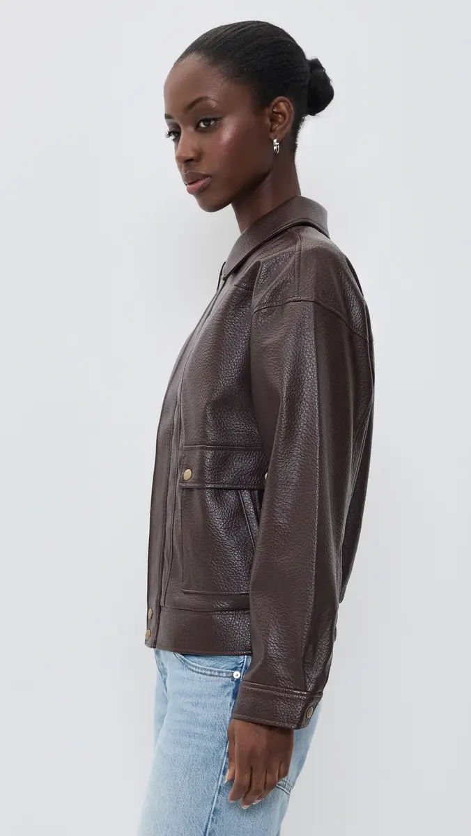 PAIGE Ashland Faux Leather Jacket | Thumbnail 4 PAIGE Ashland Faux Leather Jacket | Thumbnail 4