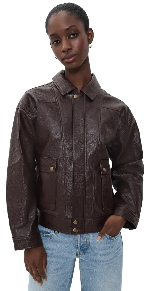 PAIGE Ashland Faux Leather Jacket