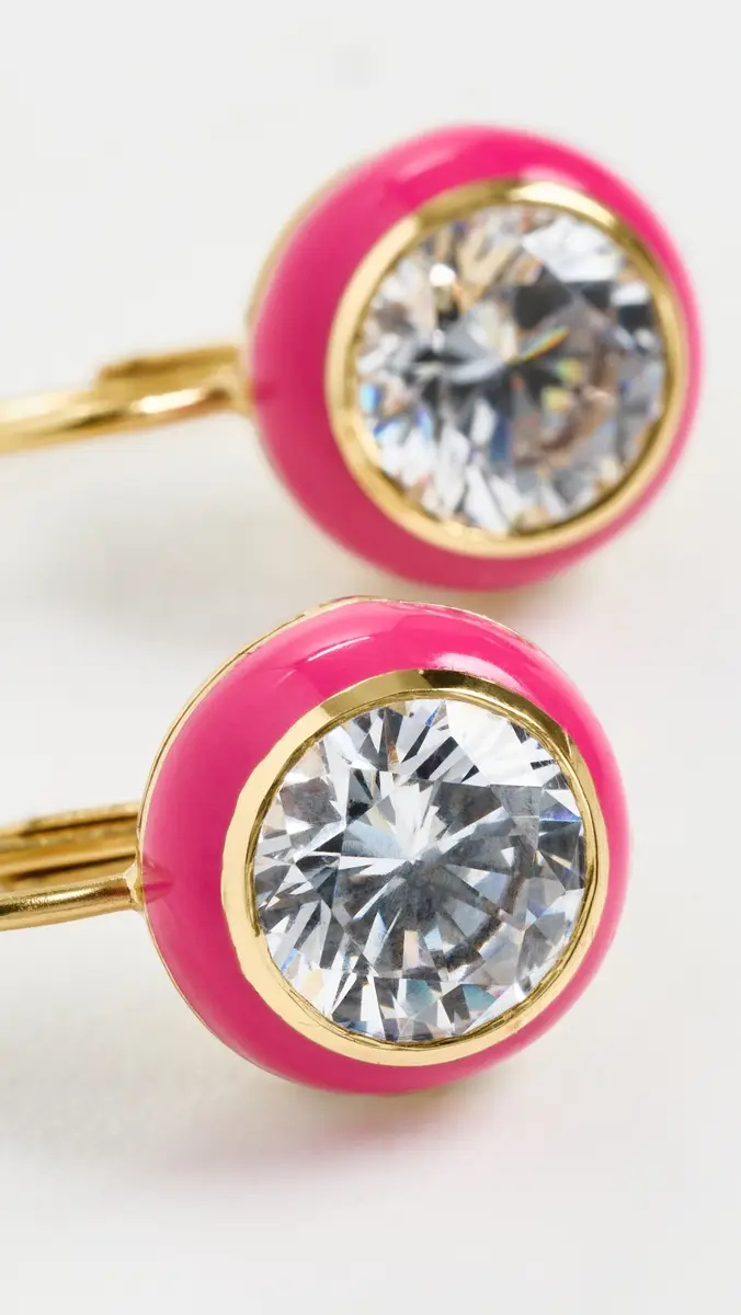 HART Enamel Bezel Drop Earrings | Thumbnail 4 HART Enamel Bezel Drop Earrings | Thumbnail 4