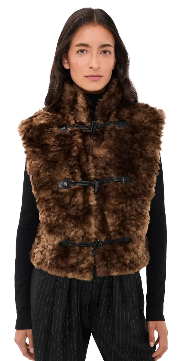 Isabel Marant Étoile Jocya Vest Brown | Image 1 Isabel Marant Étoile Jocya Vest Brown | Image 1
