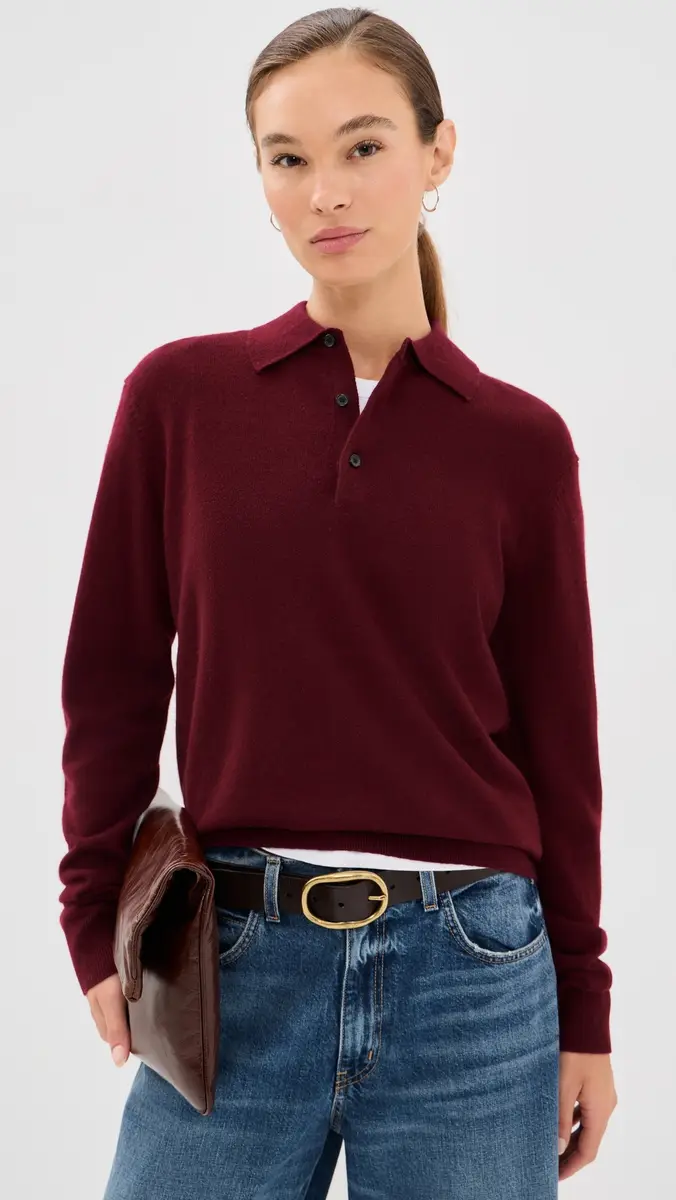Nili Lotan Jovan Sweater Polo Top | Thumbnail 2