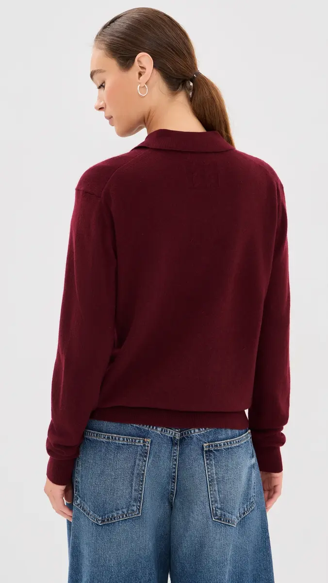 Nili Lotan Jovan Sweater Polo Top | Thumbnail 3