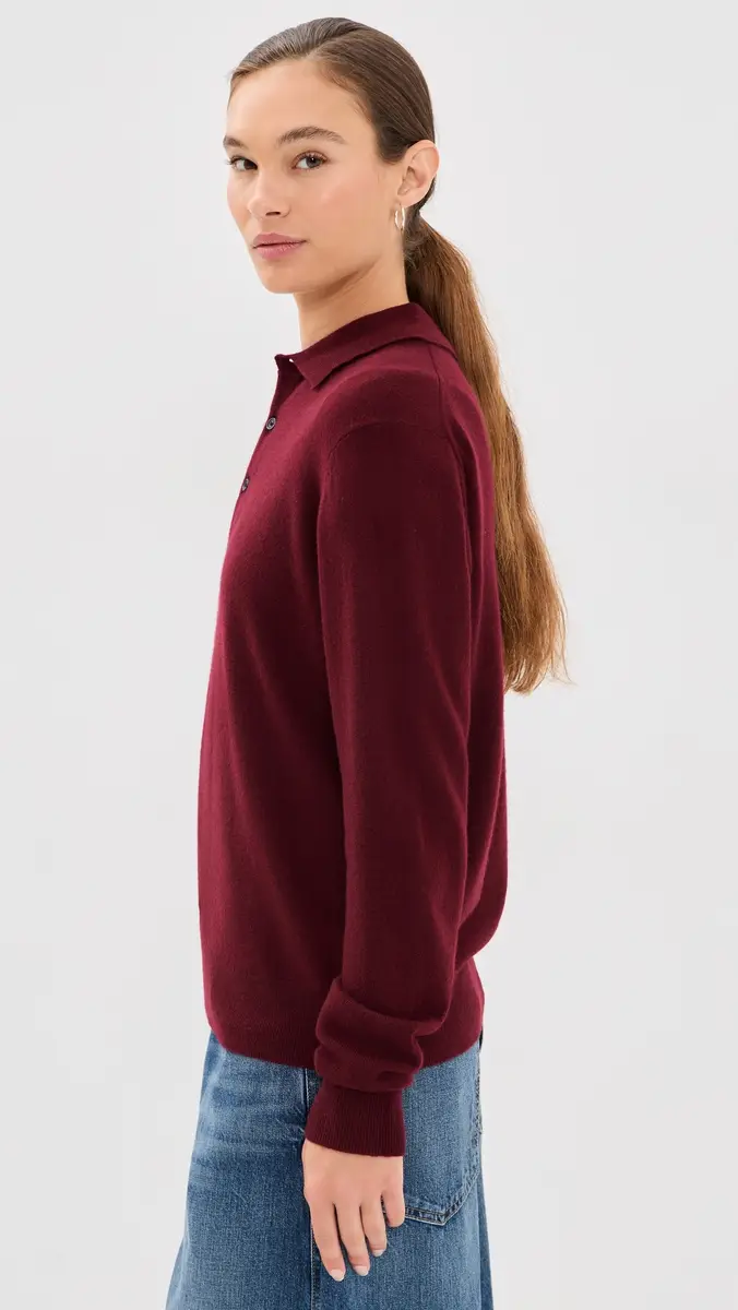 Nili Lotan Jovan Sweater Polo Top | Thumbnail 4