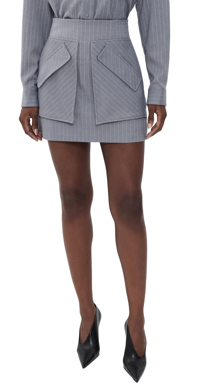 Cherry Pinstripe Mini Skirt Cherry Pinstripe Mini Skirt