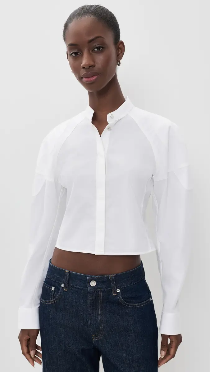 Helmut Lang Saddle Button Down Shirt | Thumbnail 2 Helmut Lang Saddle Button Down Shirt | Thumbnail 2