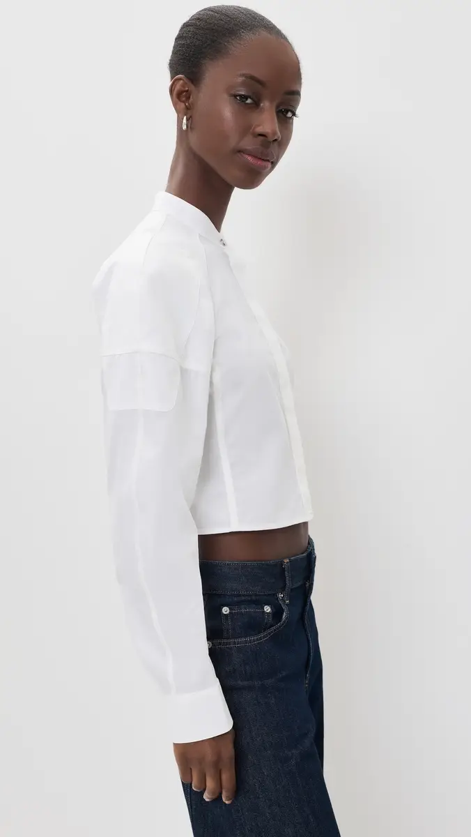 Helmut Lang Saddle Button Down Shirt | Thumbnail 4 Helmut Lang Saddle Button Down Shirt | Thumbnail 4
