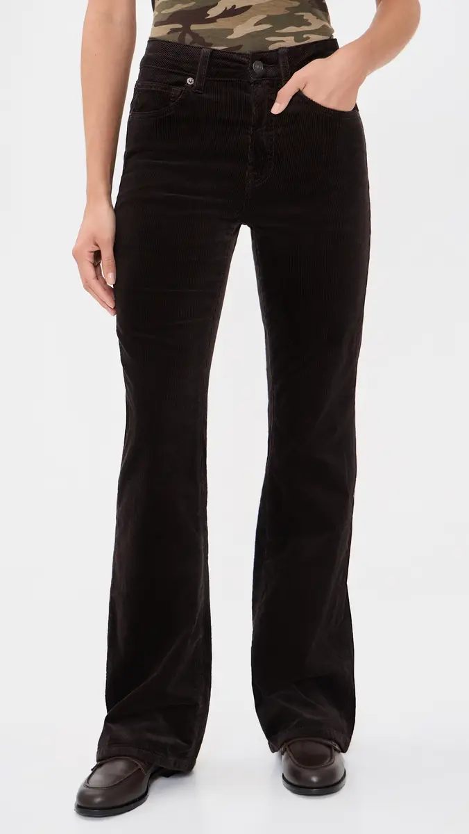 GOOD AMERICAN Good Classic Bootcut Corduroy Pants | Thumbnail 2