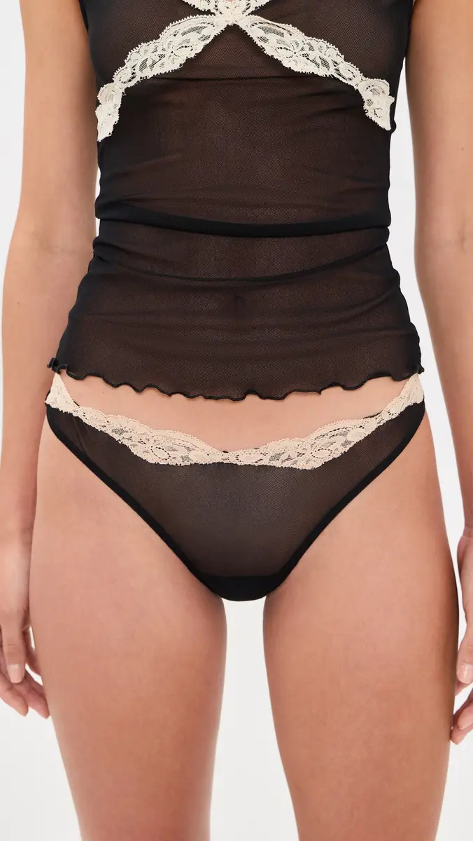 Only Hearts Tulle Lace Thong | Thumbnail 2 Only Hearts Tulle Lace Thong | Thumbnail 2