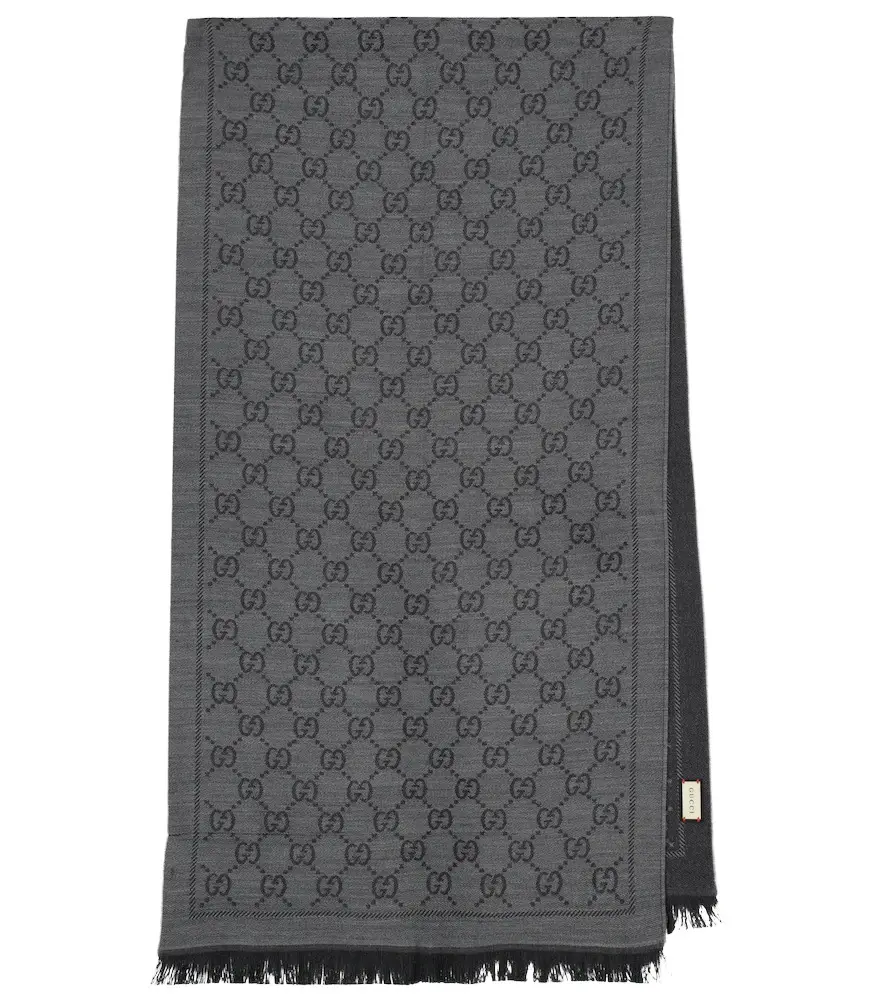 Gucci GG wool jacquard scarf | Image 1 Gucci GG wool jacquard scarf | Image 1