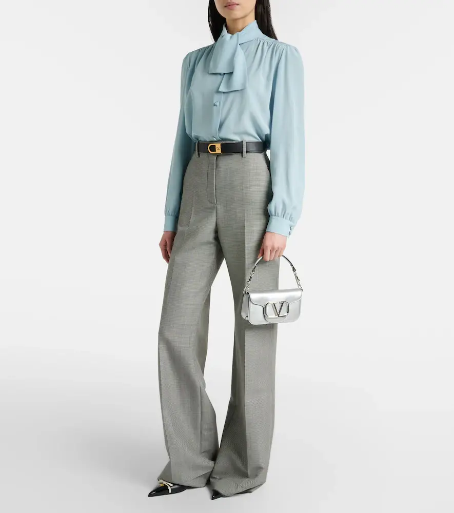 Valentino Garavani Locò Small metallic leather shoulder bag | Thumbnail 7