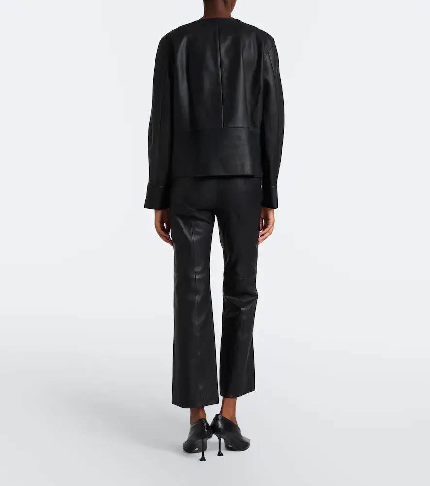 Proenza Schouler White Label Isadora leather flared pants | Thumbnail 4 Proenza Schouler White Label Isadora leather flared pants | Thumbnail 4