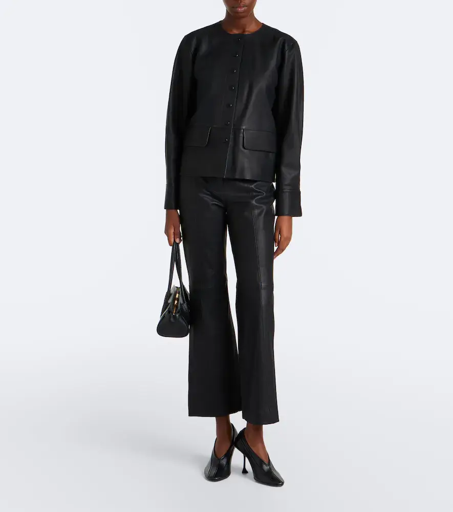 Proenza Schouler White Label Isadora leather flared pants | Thumbnail 5 Proenza Schouler White Label Isadora leather flared pants | Thumbnail 5