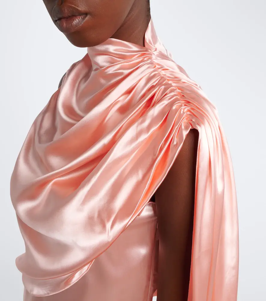 Mugler Draped satin top | Thumbnail 5 Mugler Draped satin top | Thumbnail 5