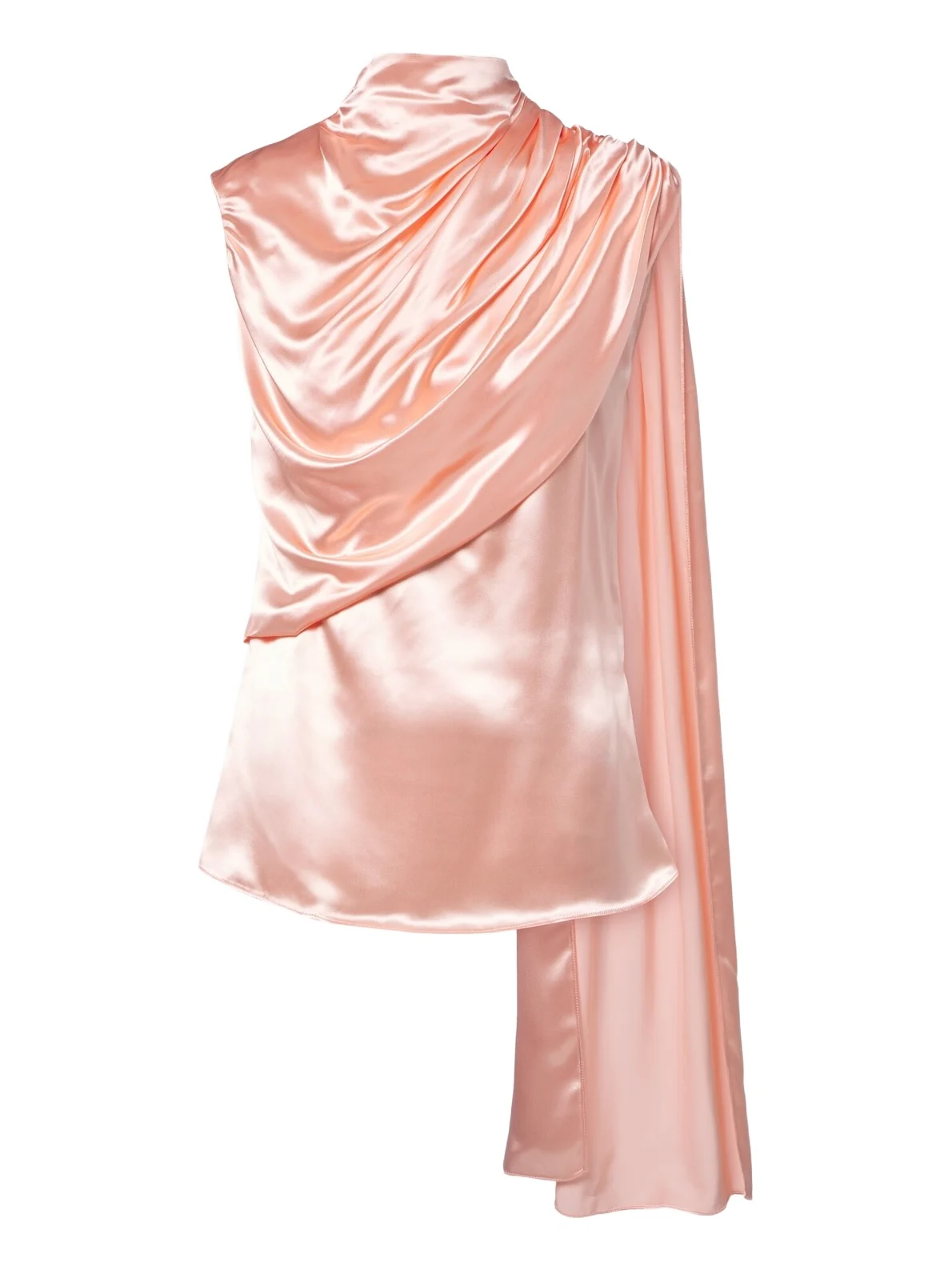 Mugler Draped satin top