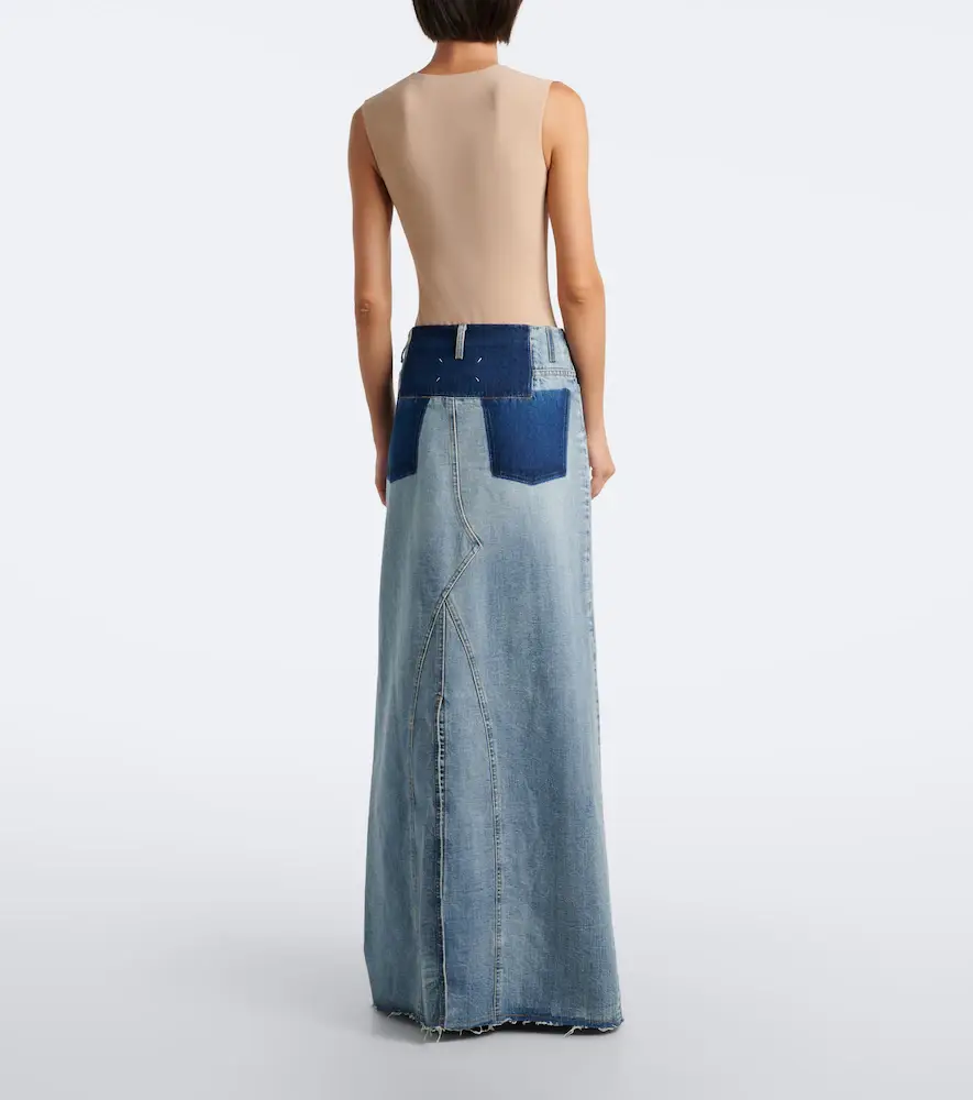 Maison Margiela Paneled denim maxi skirt | Thumbnail 5 Maison Margiela Paneled denim maxi skirt | Thumbnail 5