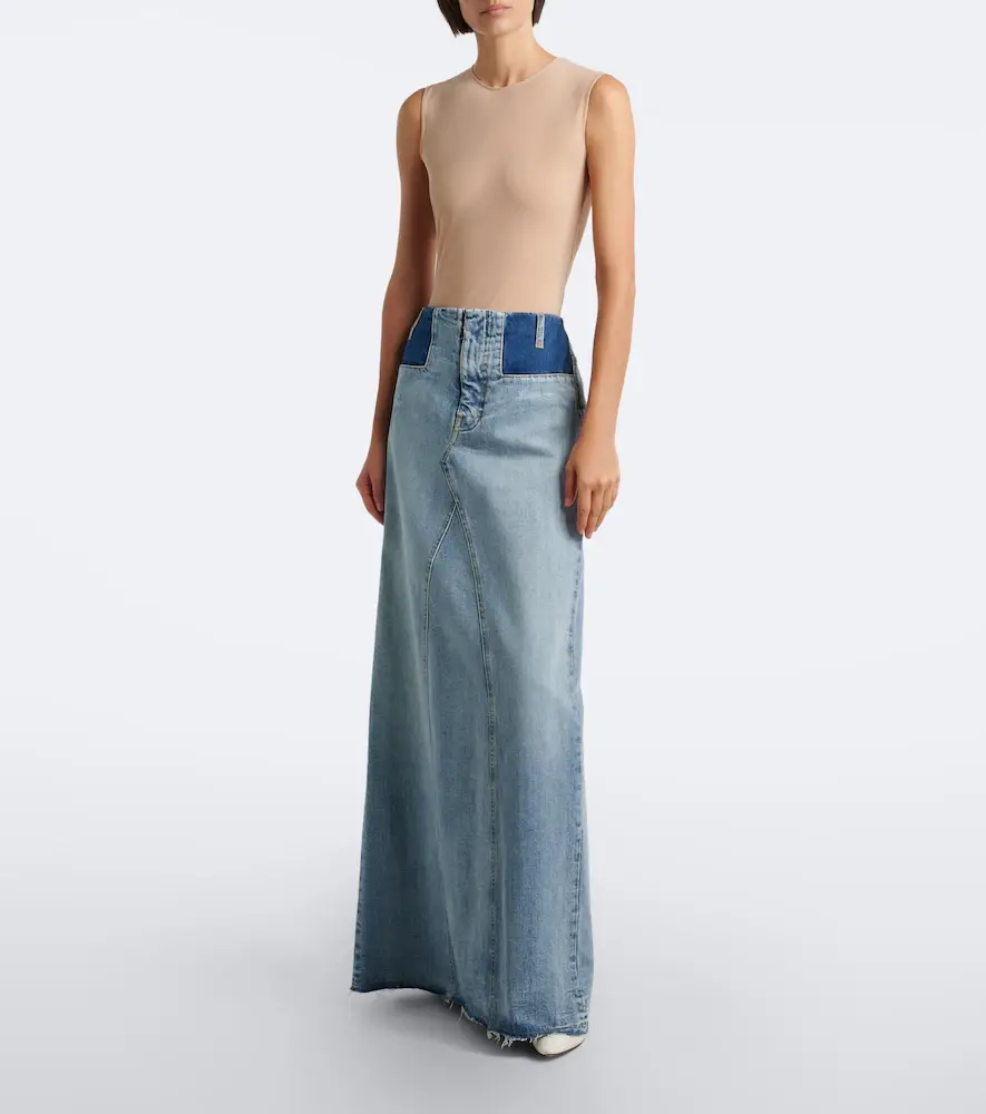 Maison Margiela Paneled denim maxi skirt | Thumbnail 6 Maison Margiela Paneled denim maxi skirt | Thumbnail 6