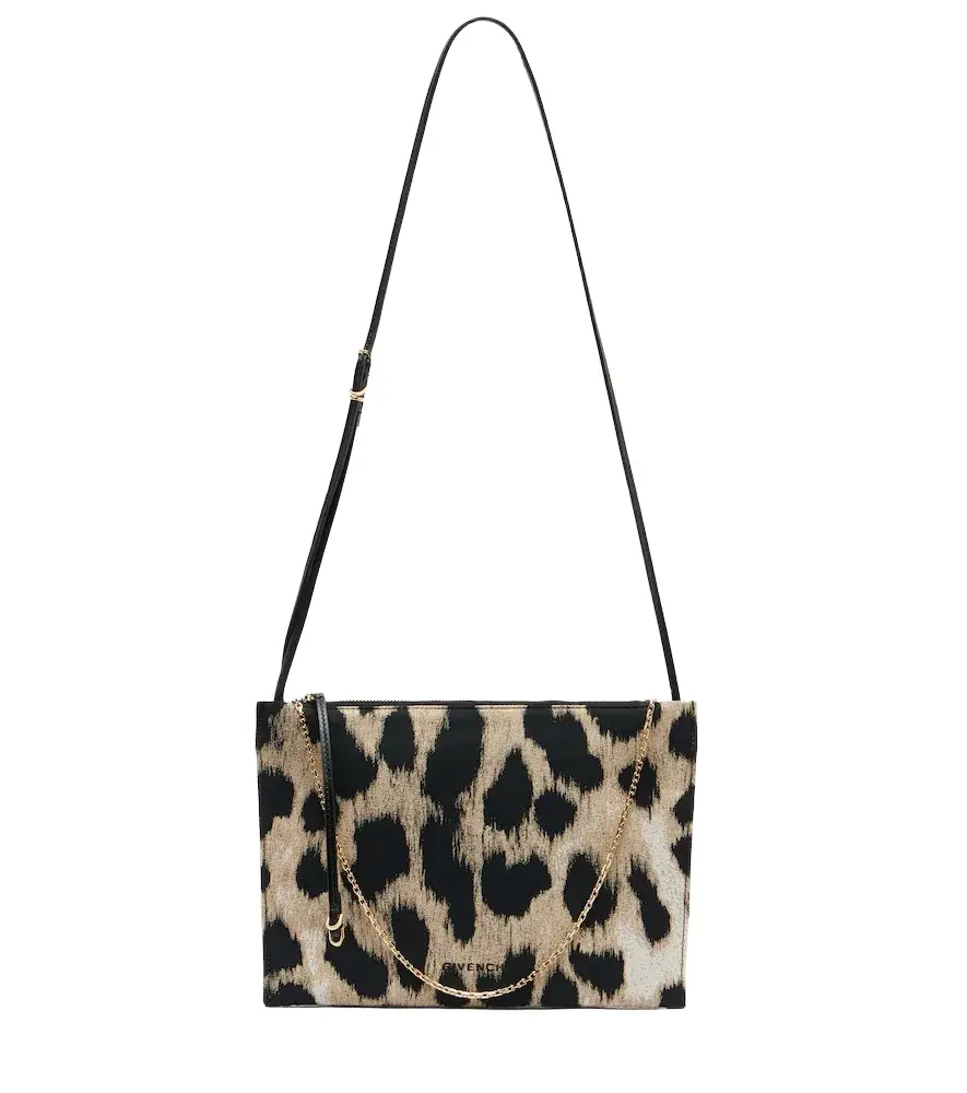 Givenchy Voyou leopard-print canvas pouch